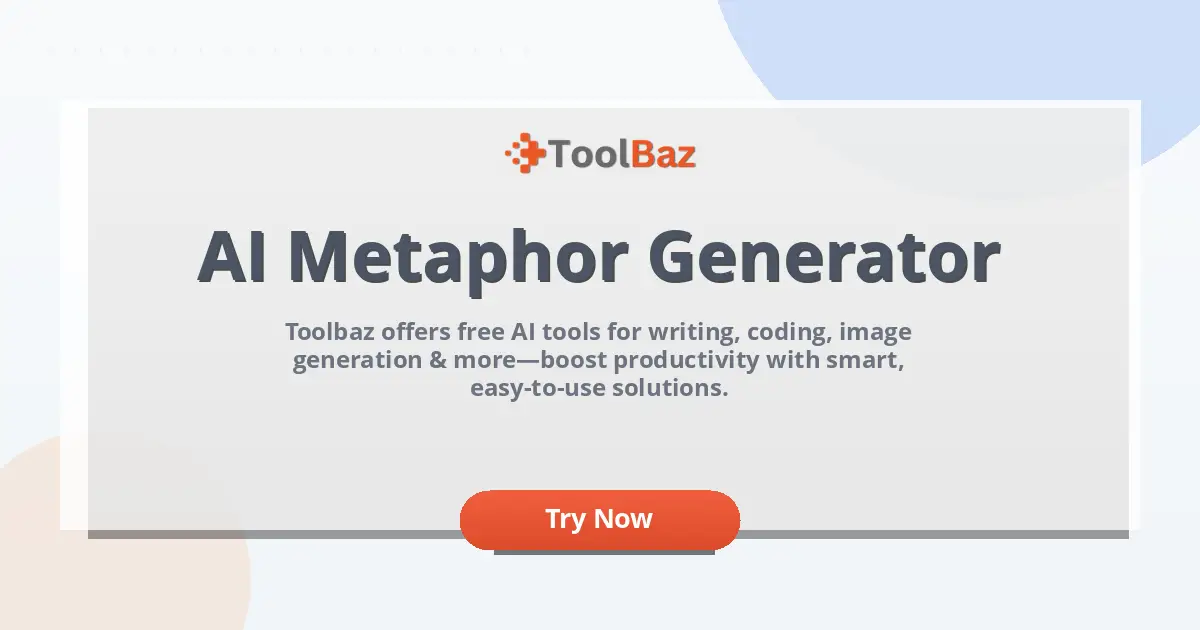 [FREE] AI Metaphor Generator - (No Login & Unlimited)