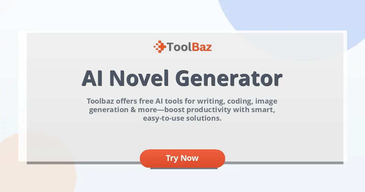 AI Novel Generator - ToolBaz Pro