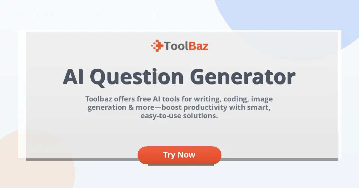 [FREE] AI Question Generator - (No Login & Unlimited)